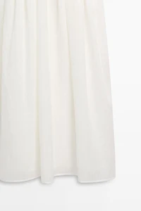 Combined halter midi dress