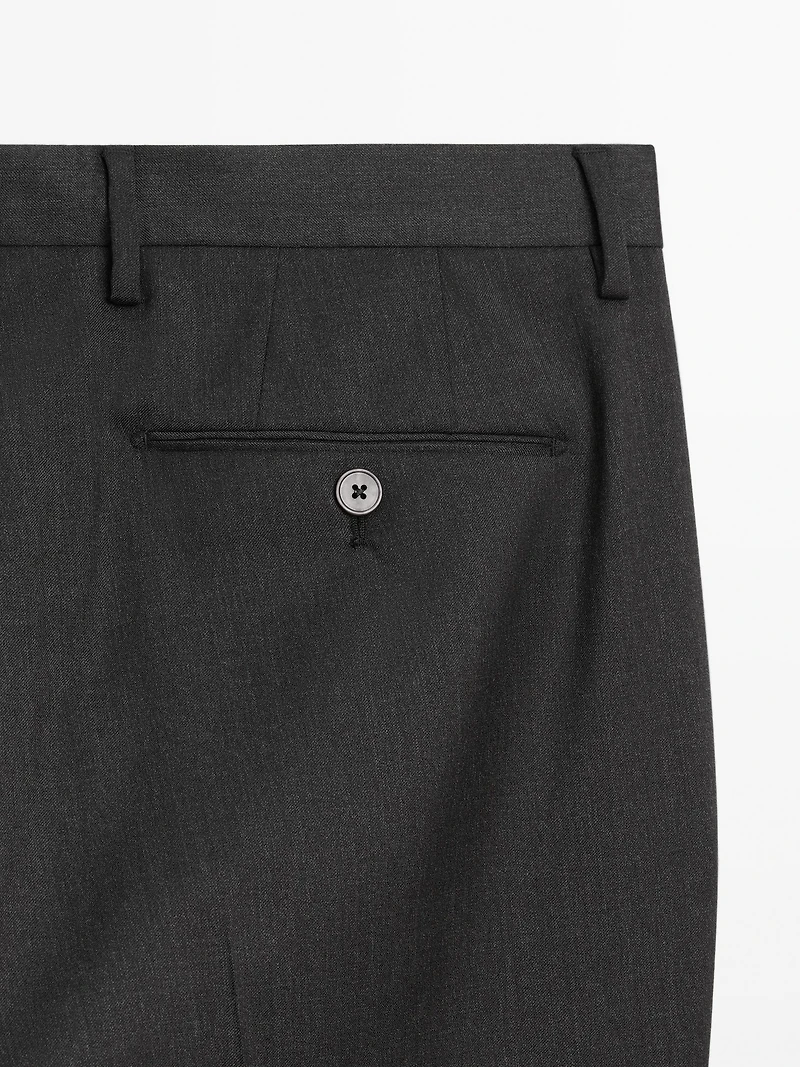 Pantalon de costume coton