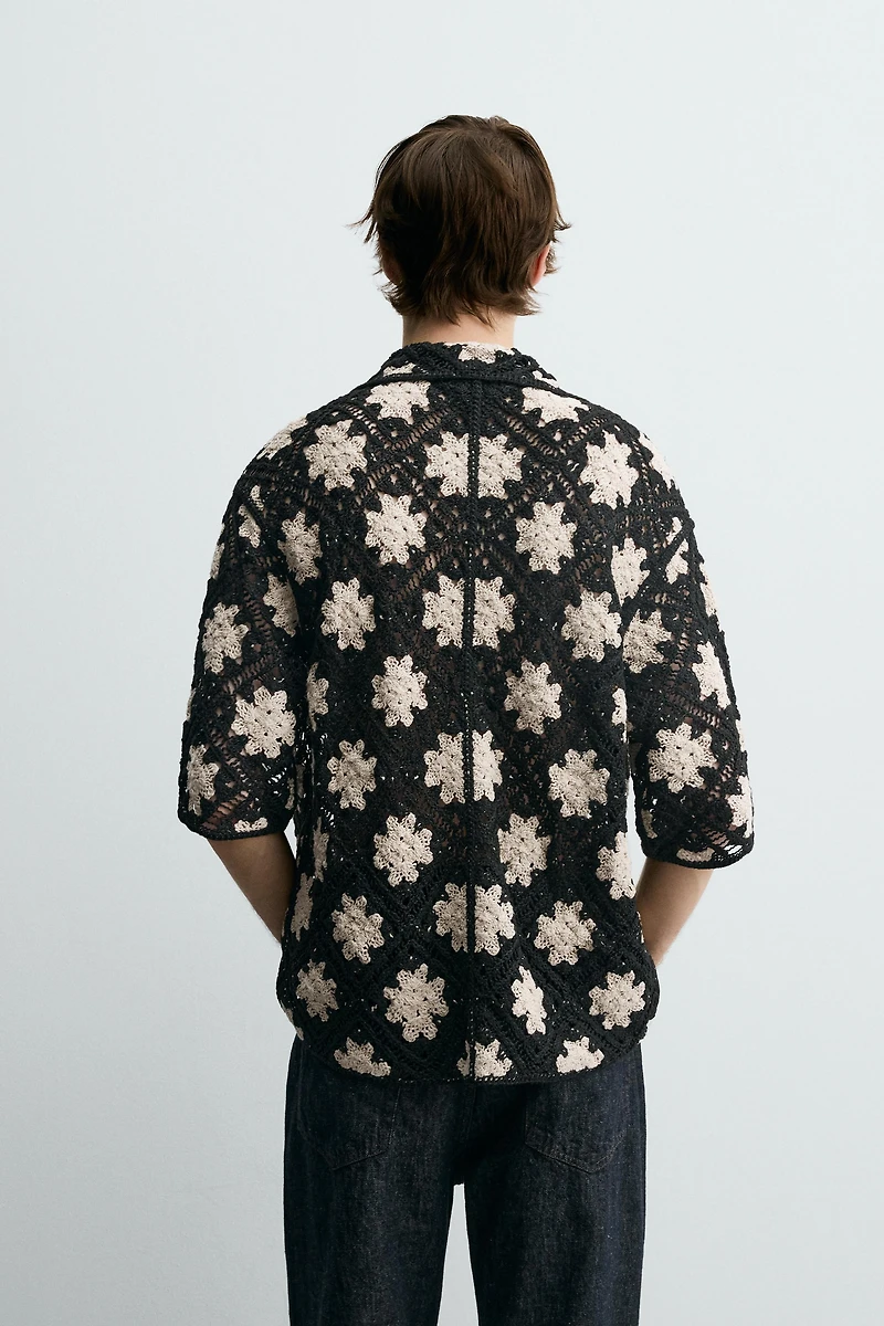 CROCHET TEXTURED SHIRT