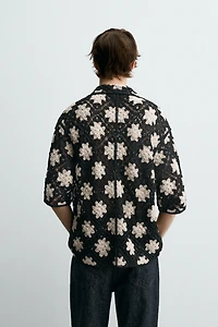 CROCHET TEXTURED SHIRT