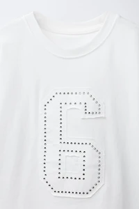 RHINESTONE NUMBER T-SHIRT
