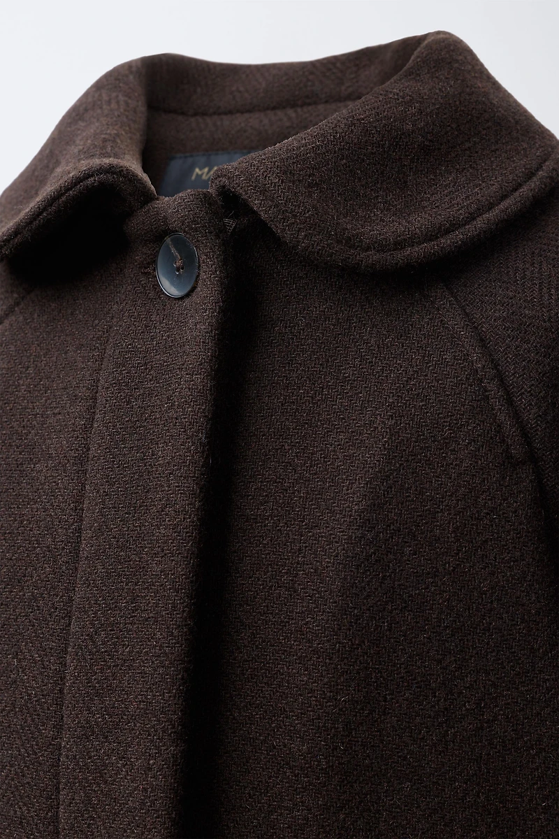 WOOL BLEND CLOTH COAT