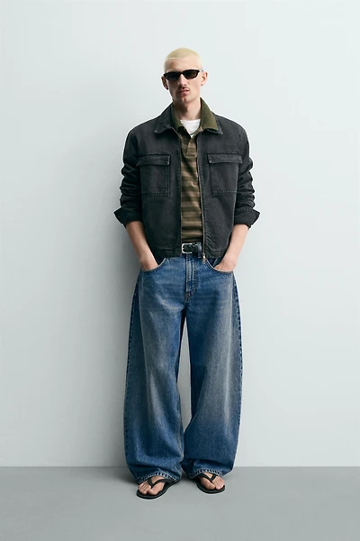 CROPPED FIT ZIP JACKET