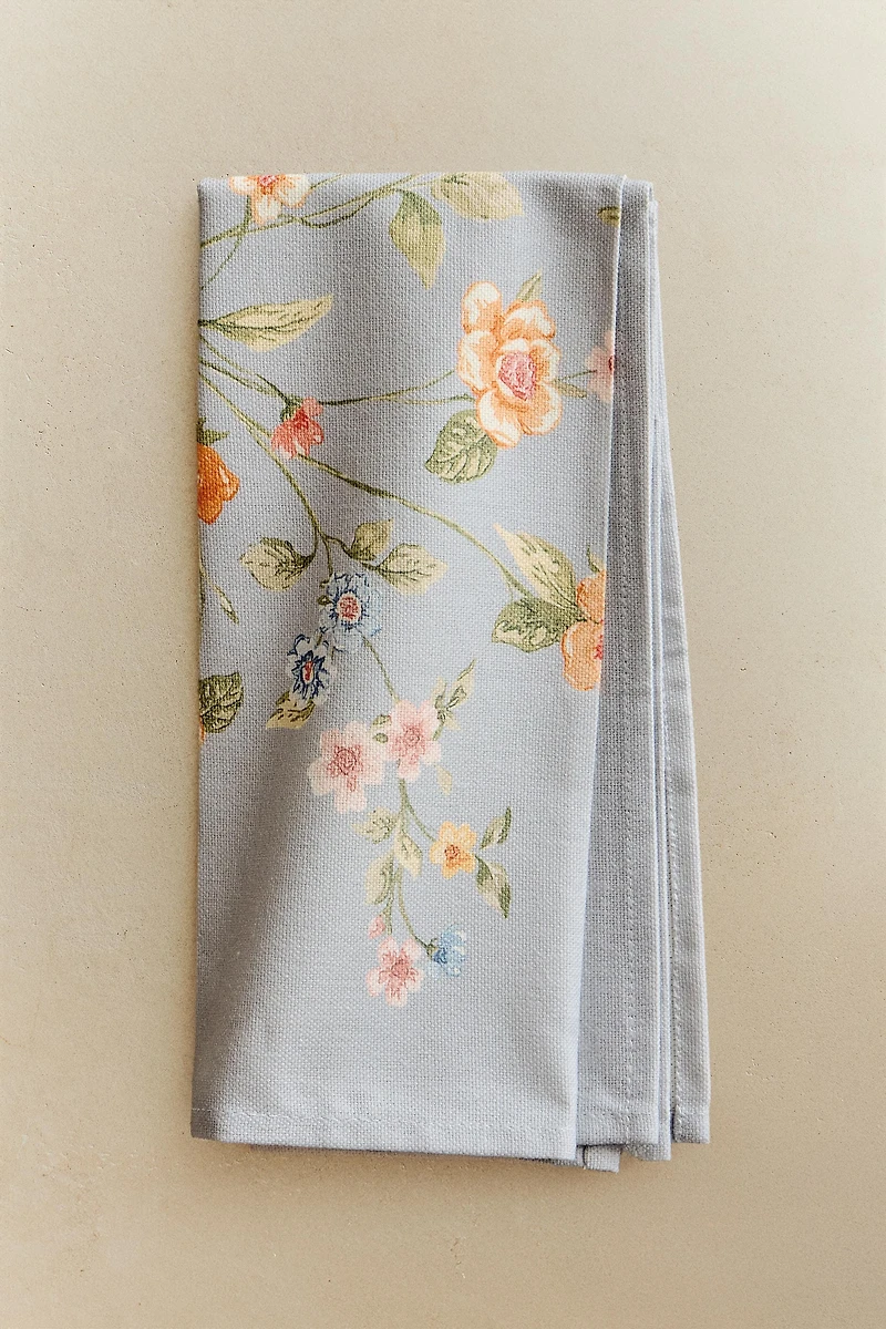 LOT DE SERVIETTES DE TABLE IMPRIMÉ FLEUR IMPRIMÉ (LOT DE 2)