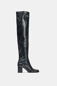 HIGH SHAFT HEELED BOOTS