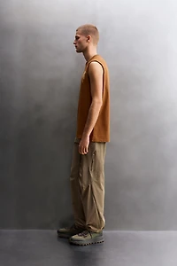 CONTRASTING PRINT TANK TOP