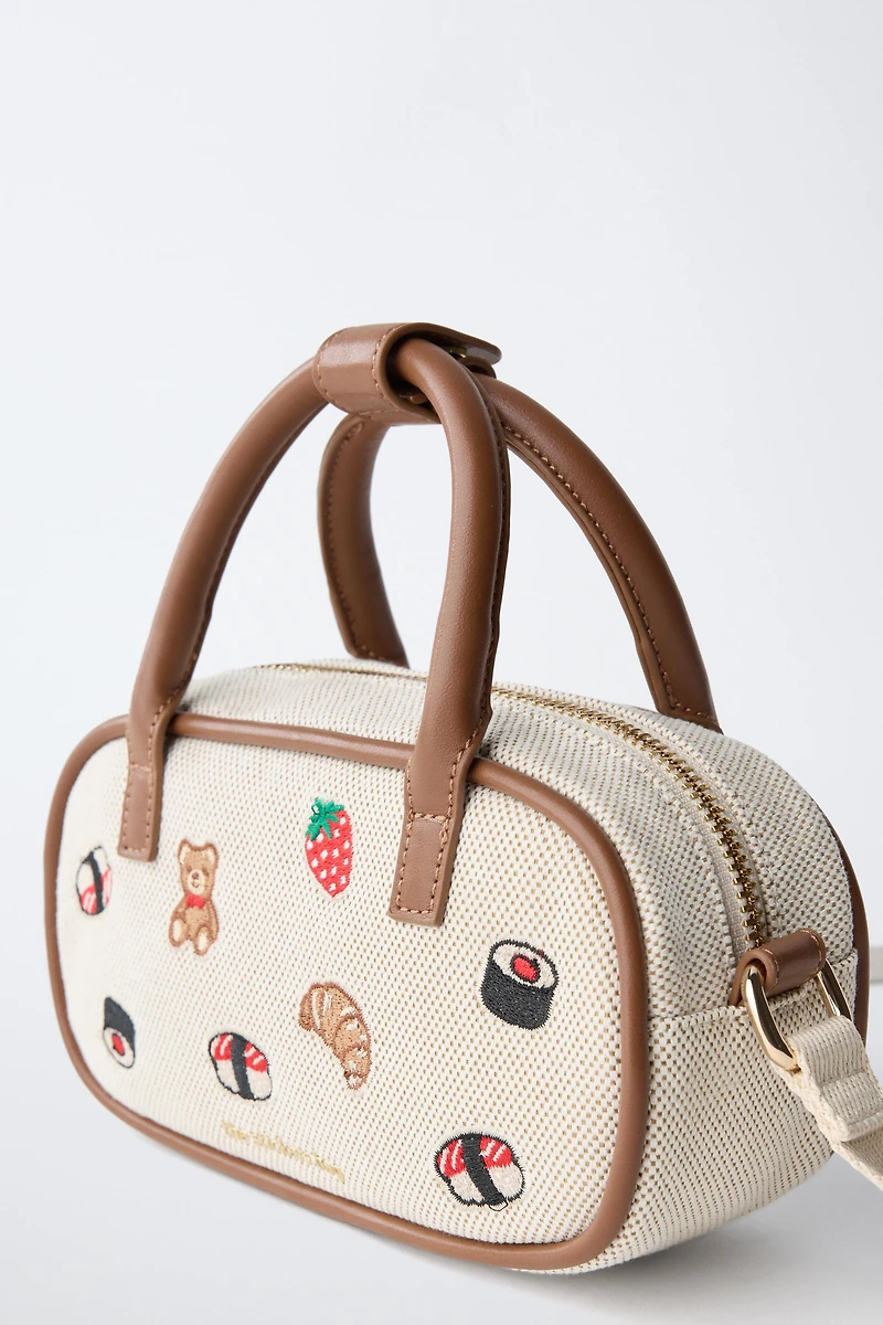 EMBROIDERED CROSSBODY BAG