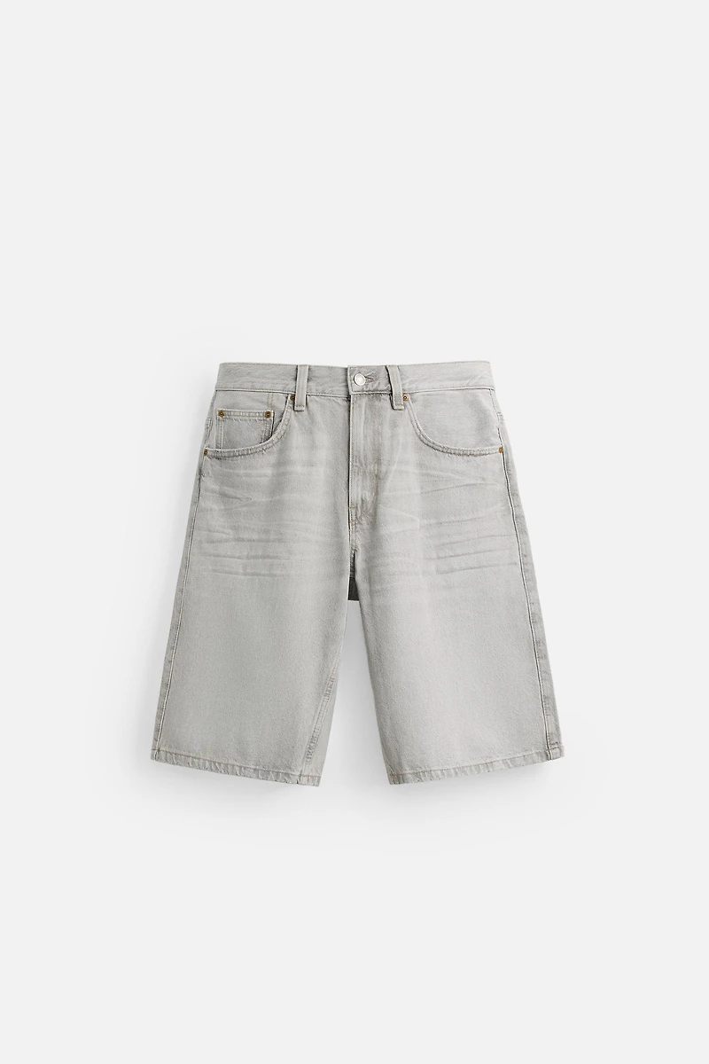 BAGGY FIT DENIM BERMUDA SHORTS