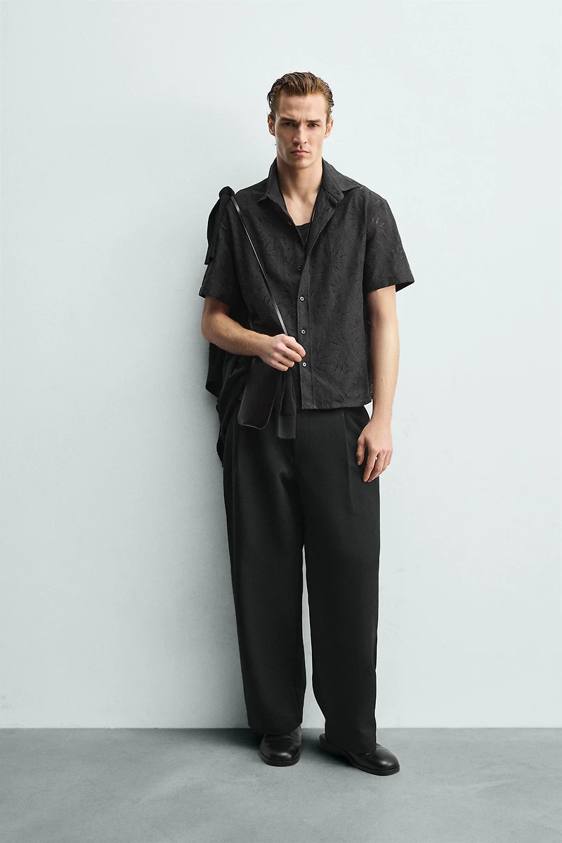 FLORAL JACQUARD SHIRT