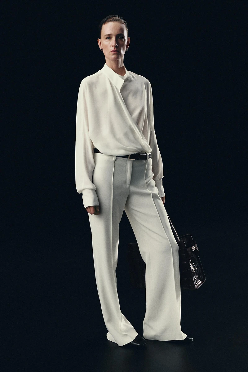 ZW COLLECTION FLOWY WRAP BLOUSE