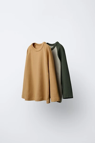 TWO-PACK OF RAGLAN SLEEVE LOGO T-SHIRTS