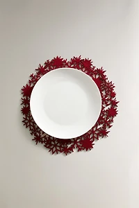 SET DE TABLE EN FEUTRE FLOCON DE NEIGE NOËL