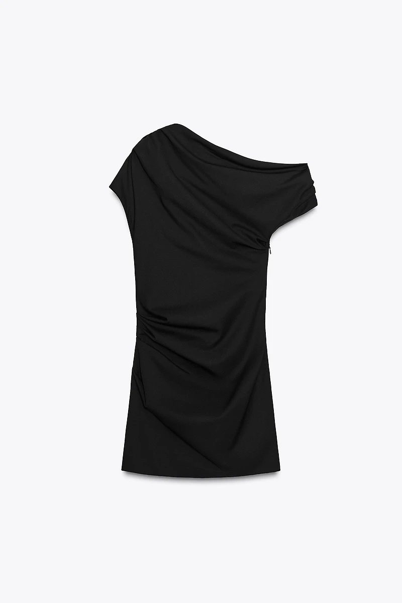 ROBE COURTE ASYMÉTRIQUE
