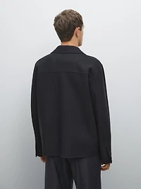Double-layer wool jacket