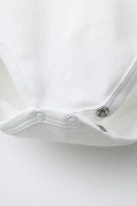 THREE-PACK OF KIMONO COLLAR HEARTS BODYSUITS