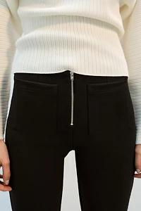 FLARE ZIP PANTS