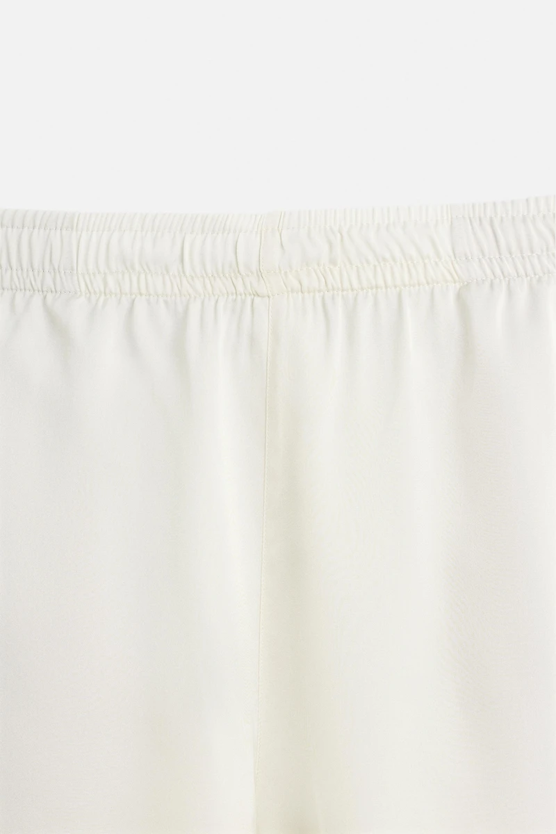 SATIN SHORTS WITH CONTRAST STRIPES