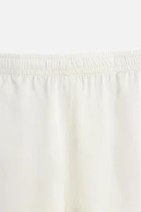 SATIN SHORTS WITH CONTRAST STRIPES