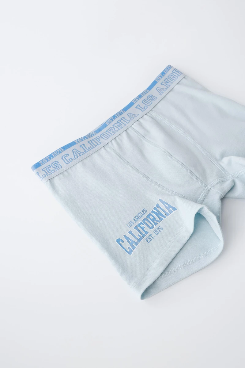 6- ANS/ LOT DE CINQ BOXERS INSCRIPTION