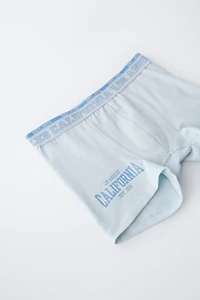 6- ANS/ LOT DE CINQ BOXERS INSCRIPTION