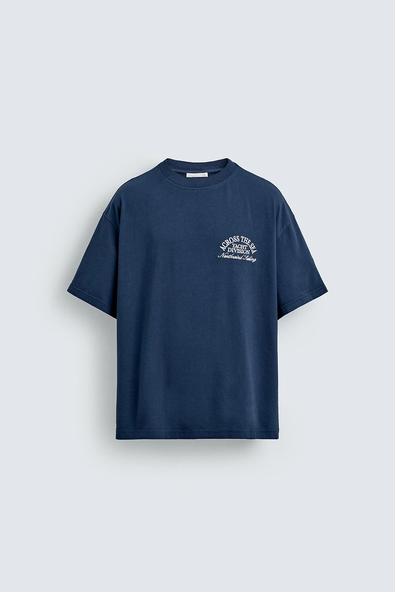 COMBINATION NAUTICAL PRINT T-SHIRT