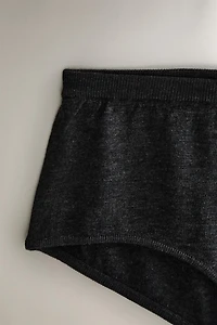 WOOL AND SILK SHORTS