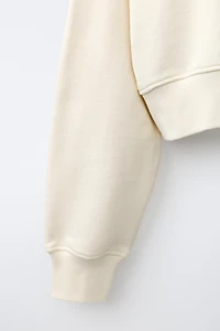 CROPPED HOODIE SWEATSHIRT