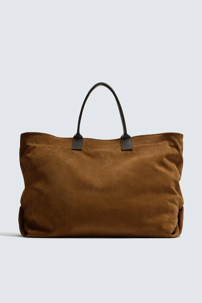 LEATHER SHOPPER BAG