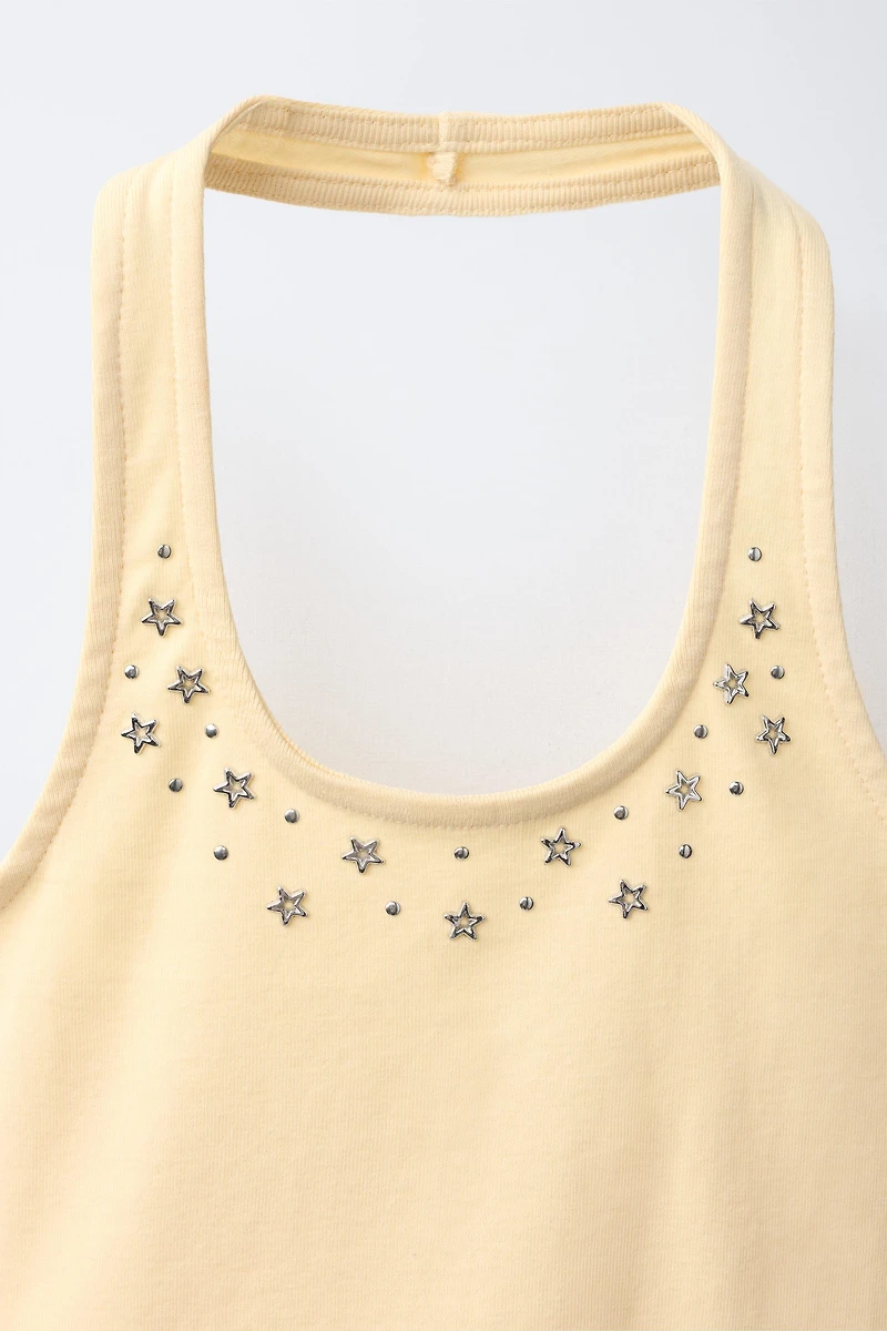 STAR HALTER TOP
