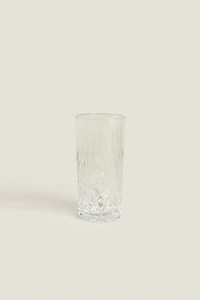 TALL TUMBLER WITH RAISED DESIGN
