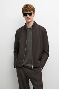100% cool wool total look jacket