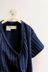 ZARA TIMELESS - STRIPED KIMONO JUMPSUIT