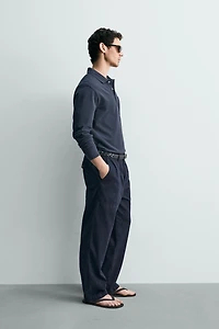 REGULAR FIT PIQUÉ POLO WITH POCKET