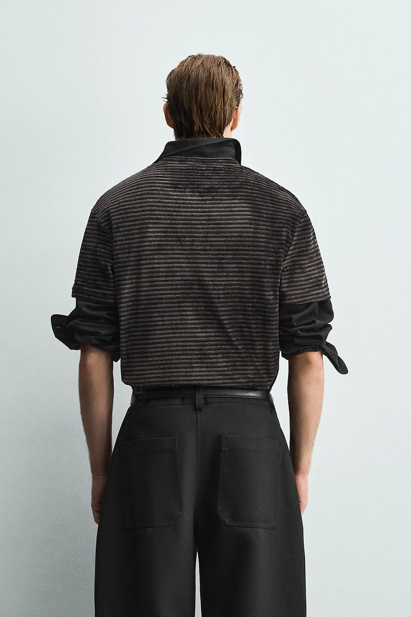 T-SHIRT STRUCTURÉ LAVÉ