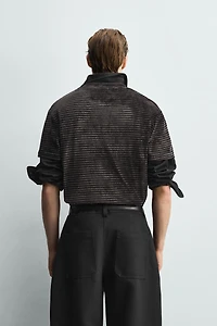 T-SHIRT STRUCTURÉ LAVÉ