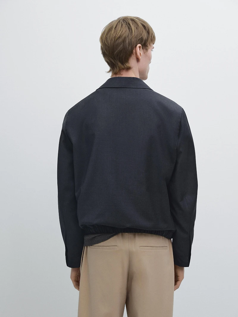 100% wool houndstooth jacket