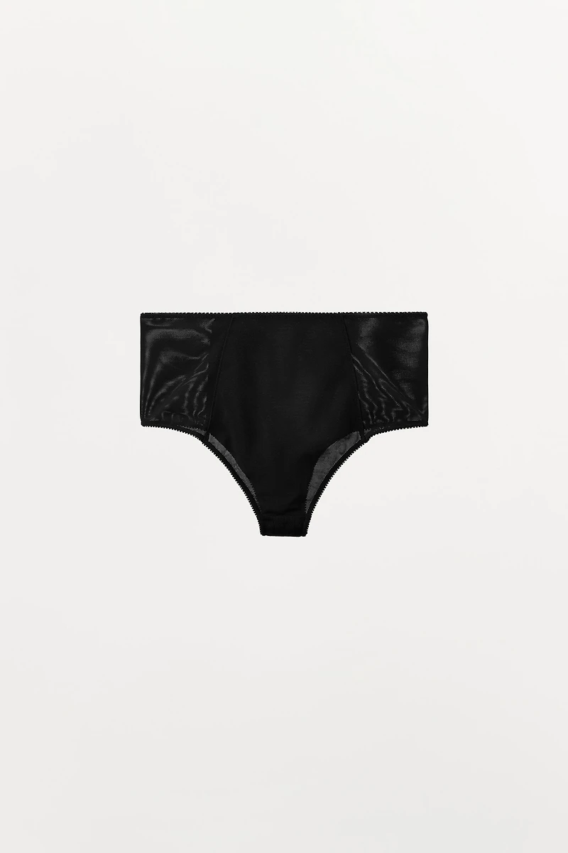 HIGH-WAISTED COMBINED POINTELLE BOTTOMS