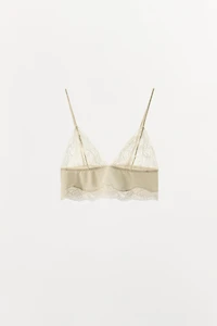 COTTON LACE BRALETTE