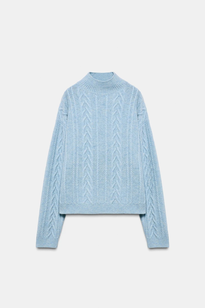 80% WOOL CABLE-KNIT JUMPER SKI COLLECTION