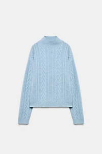 80% WOOL CABLE-KNIT JUMPER SKI COLLECTION