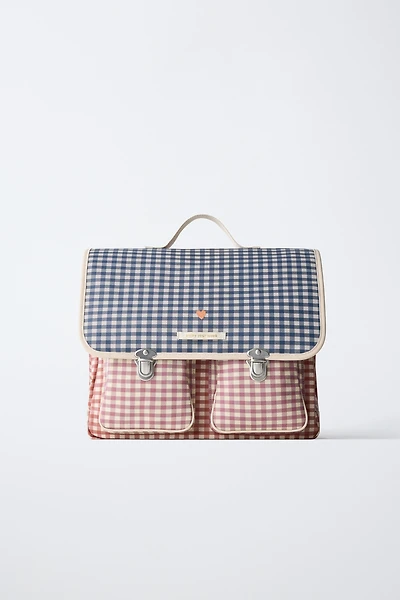 GINGHAM SATCHEL BACKPACK