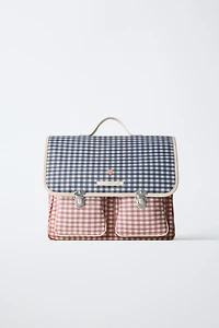 GINGHAM SATCHEL BACKPACK