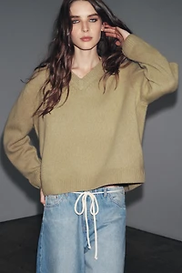 ZW COLLECTION LOW-RISE DENIM BERMUDA SHORTS