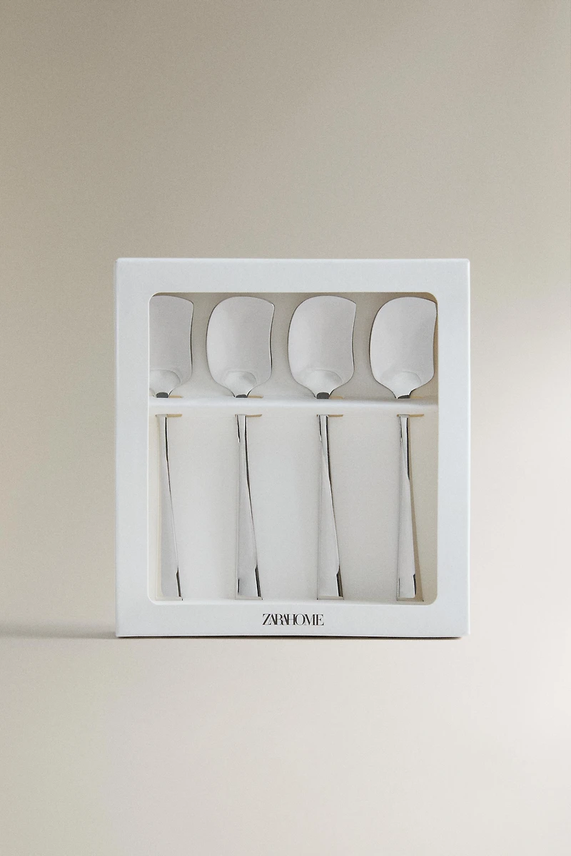 PACK OF STEEL DESSERT SPOONS