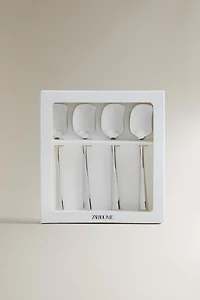 PACK OF STEEL DESSERT SPOONS
