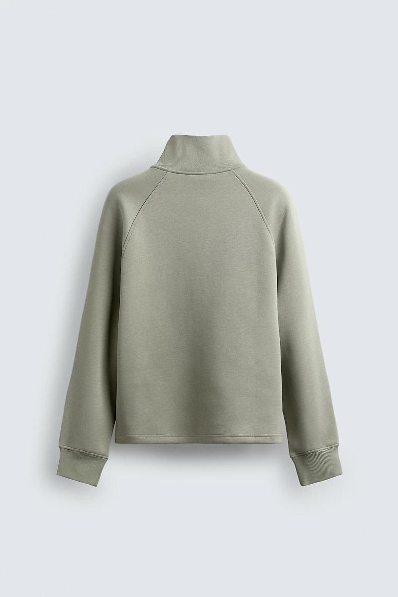 INTERLOCK ZIP SWEATSHIRT