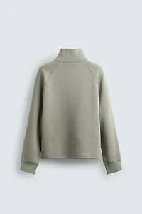 INTERLOCK ZIP SWEATSHIRT
