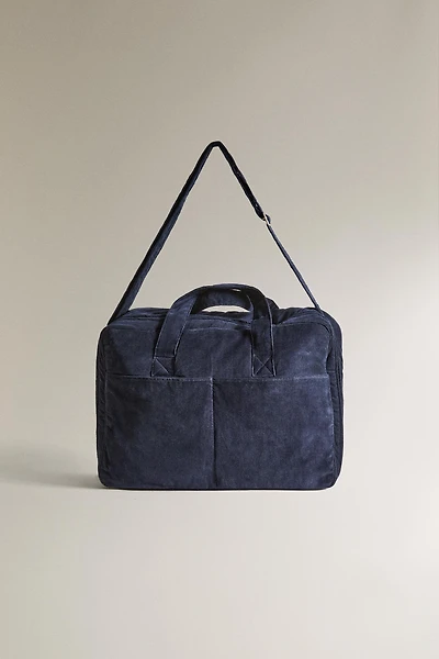VALISE DE VOYAGE BÉBÉ EN VELOURS CÔTELÉ