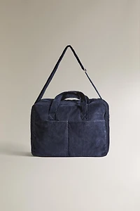 VALISE DE VOYAGE BÉBÉ EN VELOURS CÔTELÉ