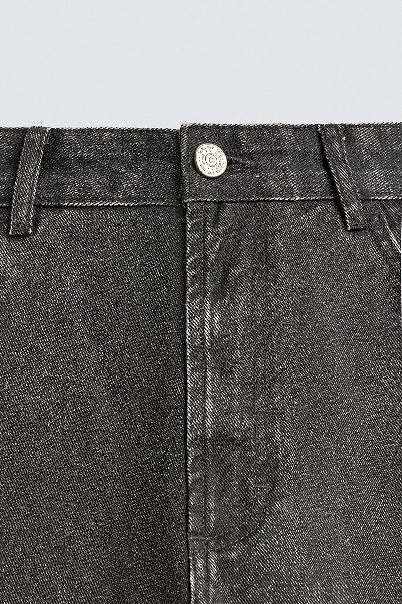 WAXED FINISH PANTS